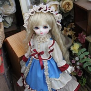 Blue Tartan BJD Sresed nga adunay Falbala