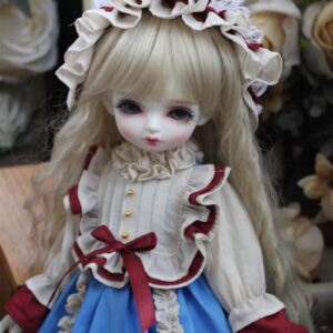 Blue Tartan BJD Sresed nga adunay Falbala