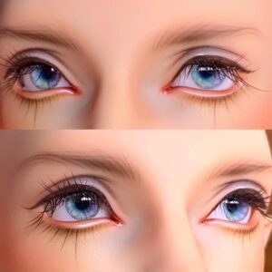 Delicate blue BJD doll eyes-2