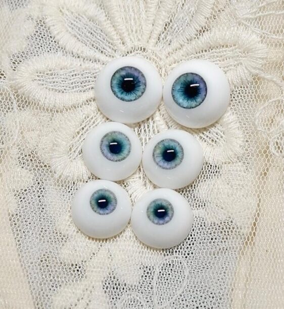 Delicate blue BJD doll eyes-2