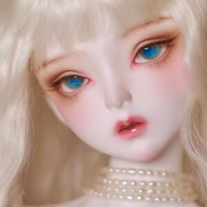 Delicate blue mix color BJD doll eyes
