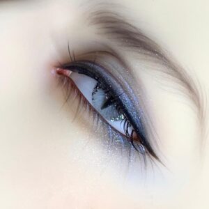Delicate grey shiny BJD doll eyes