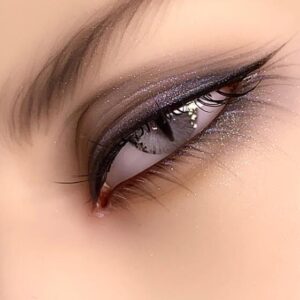 Delicate grey shiny BJD doll eyes