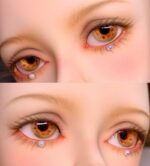 Delicate Orange BJD doll eyes
