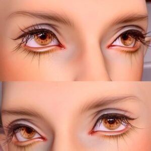 Delicate Orange BJD doll eyes