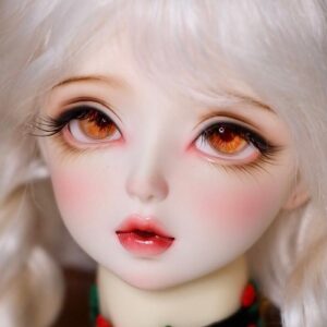 Delicate orange mix color BJD doll eyes