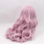 Mix color light pink RBL Blythe doll wig with scalp