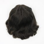 Short black RBL Blythe doll wig with scalp