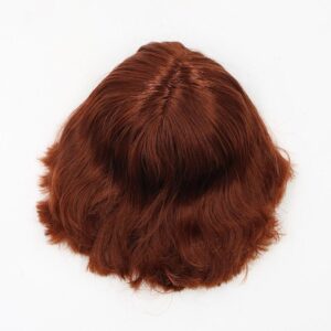 Short wine RBL Blythe doll wig with scalp