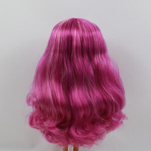 Dark wine RBL Blythe doll wig with scalp