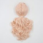 Cream pink RBL Blythe doll wig with scalp