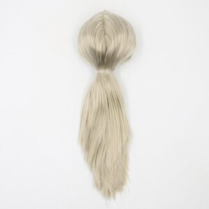 Grey cream RBL Blythe doll wig with scalp