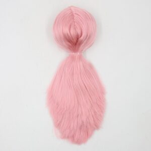Pink straight RBL Blythe doll wig with scalp