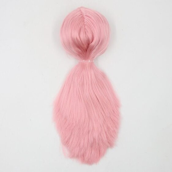 Pink straight RBL Blythe doll wig with scalp
