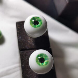 BJD doll eyes with shinny green