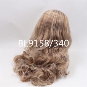 Mix color light coffee RBL Blythe doll wig with scalp