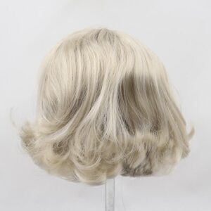 Short cream RBL Blythe doll wig with scalp