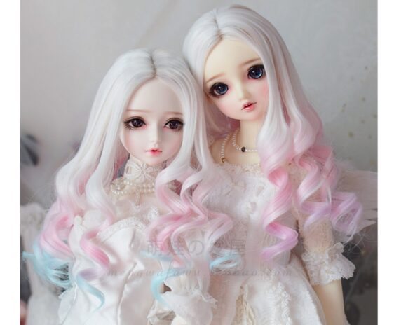 1/3 1/4 1/6 Bjd Gradient Doll Hair 9-10'' 8-9
