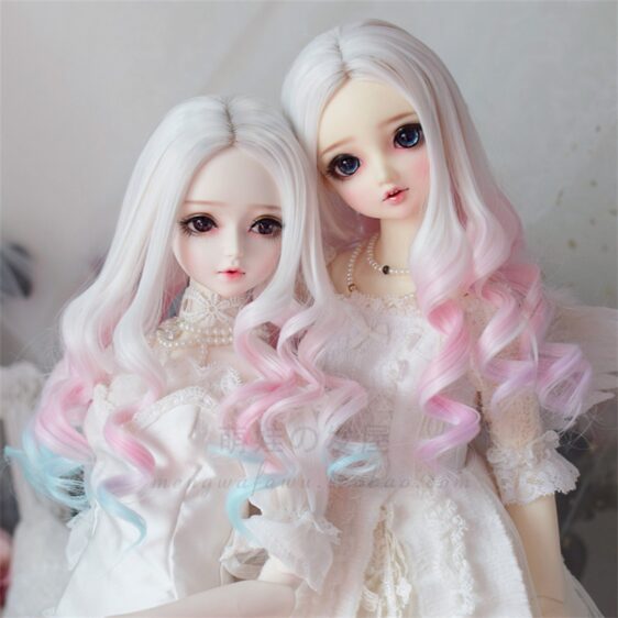 1/3 1/4 1/6 Bjd Gradient Doll Hair 9-10'' 8-9