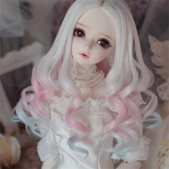1/3 1/4 1/6 Bjd Gradient Doll Hair 9-10'' 8-9