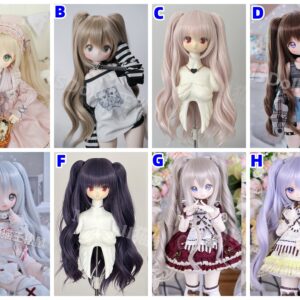 1/3 1/4 1/6 Ang BJD Wig Taas nga Kurnal nga Hair Wavy Wigsquot; 6-7
