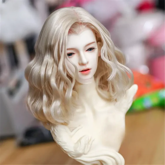 1/3 BJD Wig 1/4 MSD Wig Short Doll Wig Curly BJD Wig - Image 3