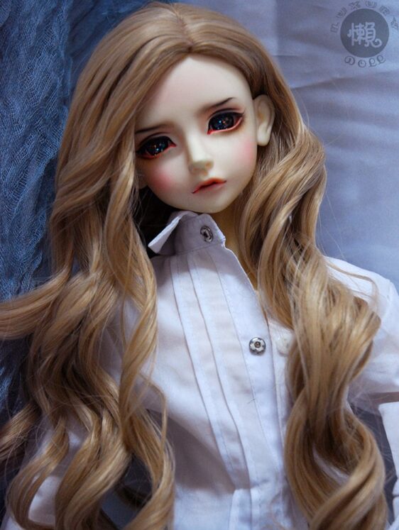 1/4 1/3 Long Curly BJD Wig for SD, MSD, DD & Smart Dolls