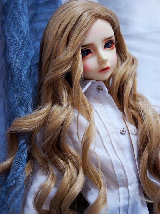 1/4 1/3 Long Curly BJD Wig for SD, MSD, DD & Smart Dolls