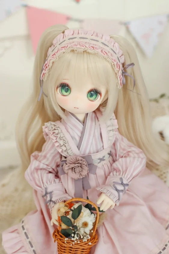 1/3 1/4 1/6 BJD Wig Long Curly Hair Wavy Wigsquot; 6-7" for Bjd/Mdd/SD/DD - Image 2