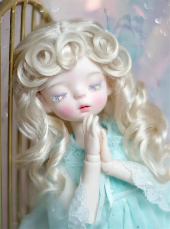 1/6 1/4 1/3 Bjd Wig DD Mdd Wig Long Doll Wig Curly Bjd Wig - Image 6