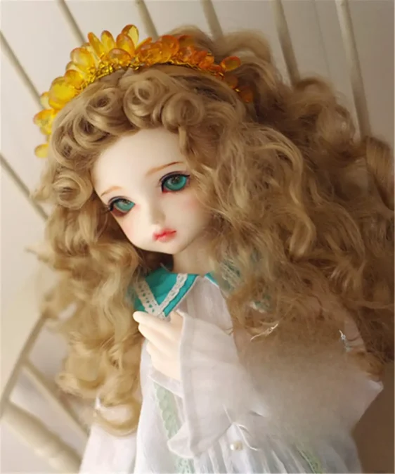 1/6 1/4 1/3 Bjd Wig DD Mdd Wig Long Doll Wig Curly Bjd Wig - Image 5