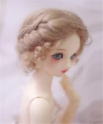 BJD Bridal Wig Curly Hair Bjd Mohair Wig for 1/3 Sd 1/4 msd 1/6 yosd 1/8 lati Doll Wig