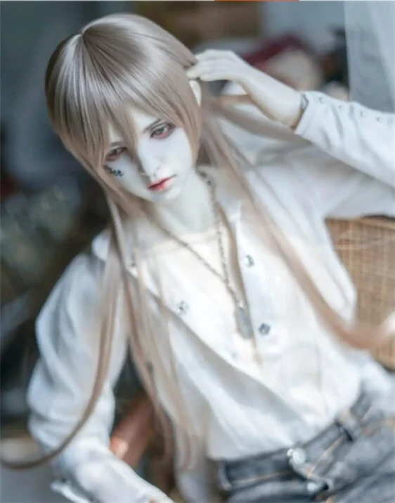 BJD Custom Wig – Long Hair for 1/6 1/4 1/3 1/8 Dolls (6-10") - Image 3