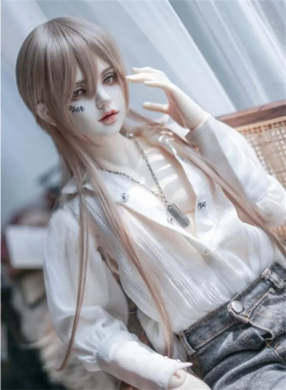 BJD Custom Wig – Long Hair for 1/6 1/4 1/3 1/8 Dolls (6-10") - Image 5