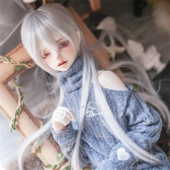 BJD Custom Wig – Long Hair for 1/6 1/4 1/3 1/8 Dolls (6-10") - Image 4