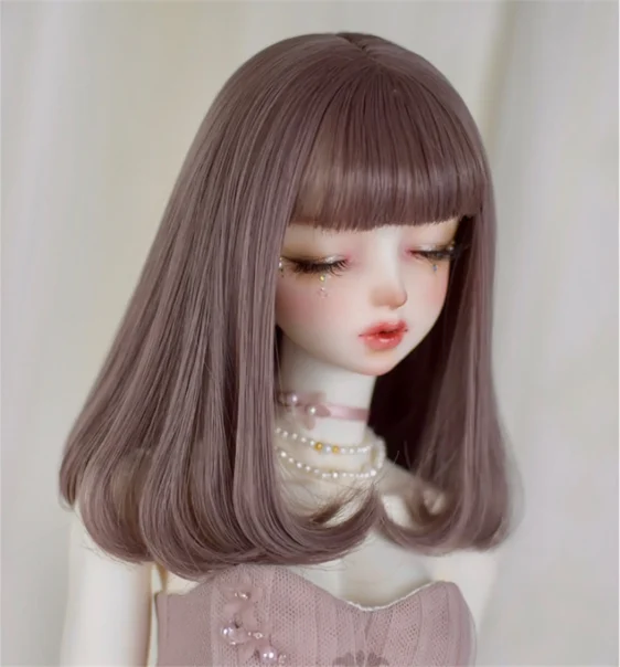 BJD Heat-Resistant Curly Hair Wig for Dolls - Elegant Short Style - Image 2