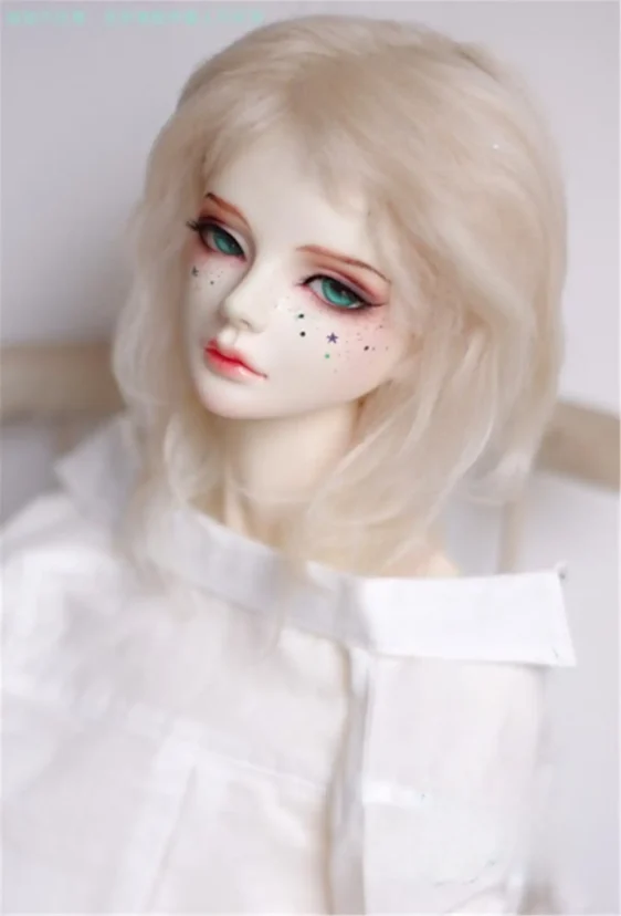 BJD Mohair Wig - Short Curly Wavy Hair for 1/6, 1/4, 1/3 Dolls - Image 2