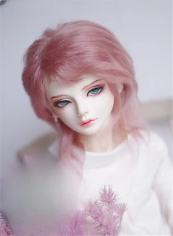 BJD Mohair Wig - Short Curly Wavy Hair for 1/6, 1/4, 1/3 Dolls - Image 6