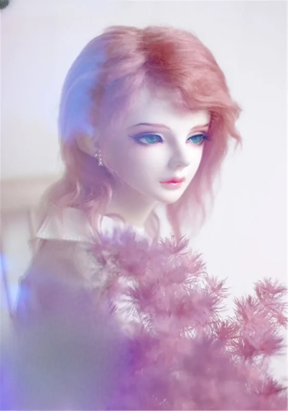 BJD Mohair Wig - Short Curly Wavy Hair for 1/6, 1/4, 1/3 Dolls - Image 7