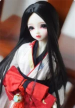 Bjd sd dukke parykk for 1/3 1/4 1/6 Rett lang parykk for BJD/SD -dukker