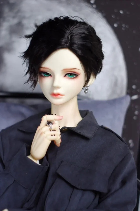 BJD Short Straight Wig for 1/3, 1/4, 1/6 Dolls - Image 4