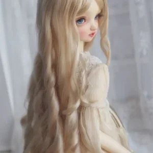 BJD Wavy Long Wig for 1/3, 1/4, 1/6 Dúkkur