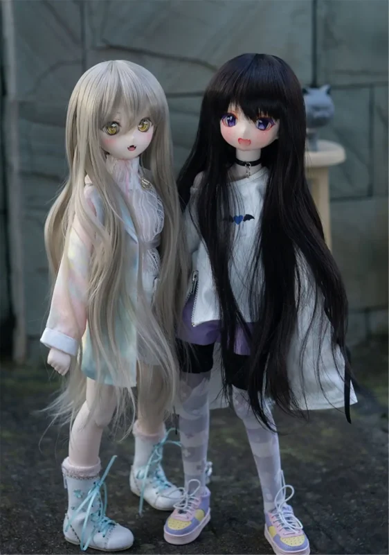 BJD Wig Long Curly Hair Wavy Wigs for Dolls