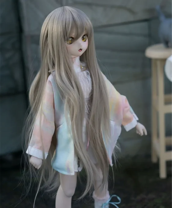 BJD Wig Long Curly Hair Wavy Wigs for Dolls - Image 2