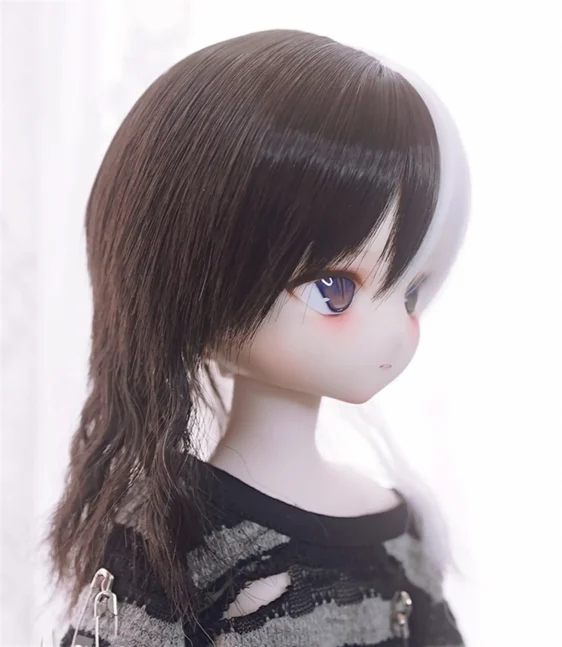 BJD Wig Straight Hair Doll Wolf Tail Wigs - Image 3