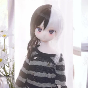 BJD Wig Straight Hair Doll Wolf Tail Wigs