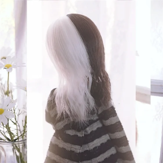 BJD Wig Straight Hair Doll Wolf Tail Wigs - Image 4