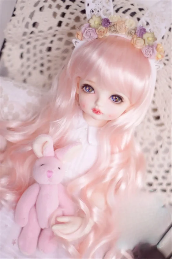 BJD Vintage Curly Wig for 1/3 1/4 1/6 1/8 Dolls - Image 2