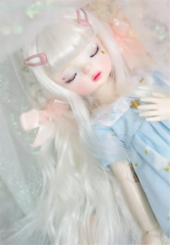 Curly Doll Wig - Long Wavy Hair for 1/6, 1/4, 1/3 BJD - Image 10