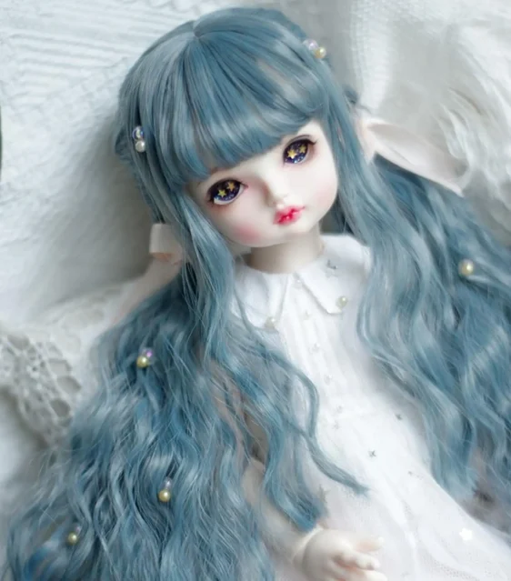 Curly Doll Wig - Long Wavy Hair for 1/6, 1/4, 1/3 BJD - Image 4